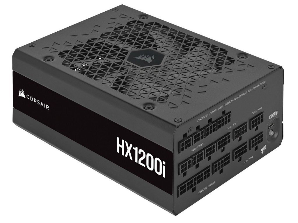 HS1200 ATX Platinum 電源 CORSAIR PCIe 5.0対応の80PLUS PLATINUM認証1,200W電源、CORSAIR「HX1200i ATX3