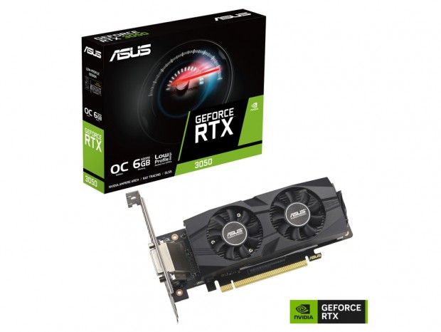 ASUS、補助電源不要＆ロープロ仕様のGeForce RTX 3050グラフィックスカード発売