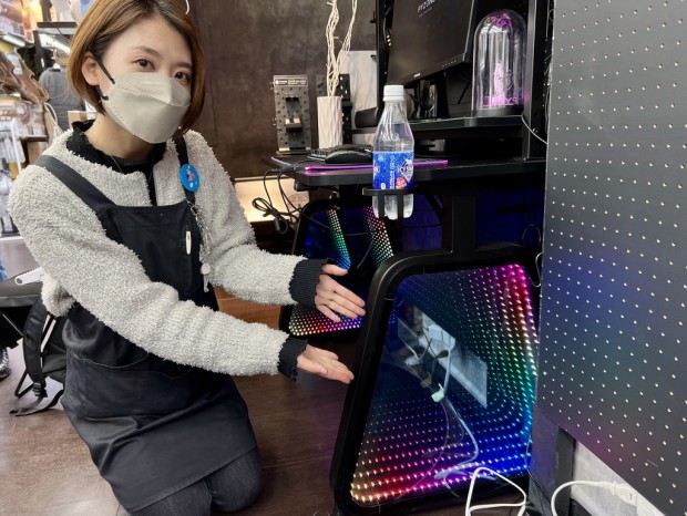 RGBミラーゲーミングデスク