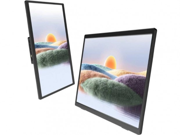 縦置き・横置き両対応の14型モバイルディスプレイ、GeChic「On-Lap M141E」