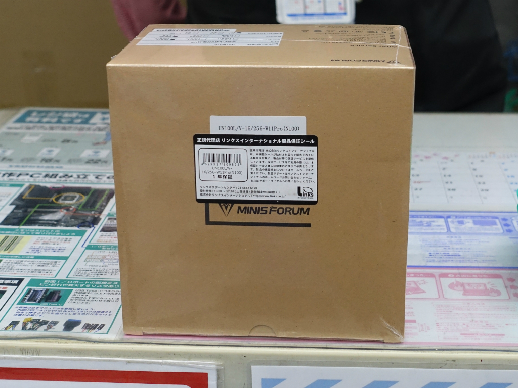 未使用★MINISFORUM「UN100L/V」小型 デスクトップ パソコン デスクトップパソコン UN100L/V UN100L/V-16/256-W11Pro(N100