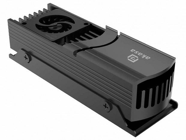 サイドブロワースタイルのM.2 SSD用のアクティブクーラー、Akasa「Gecko Pro LX」