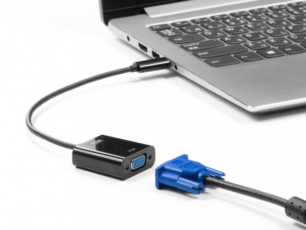 USB Type-CをD-Subに変換するアダプタがサンワサプライから