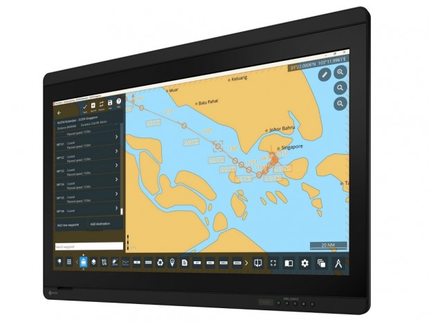 オプティカルボンディング加工を施した船舶搭載用27型液晶、EIZO「DuraVision MDF2701W」