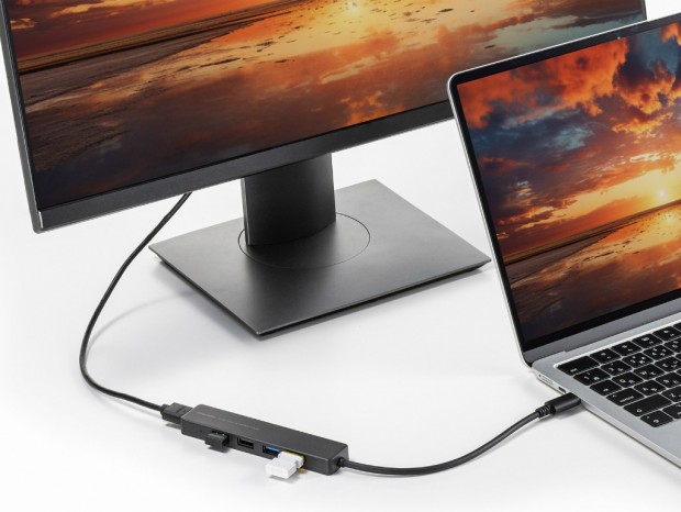 iPadOSでも使えるHDMI出力搭載USB Type-Cハブがサンワサプライから