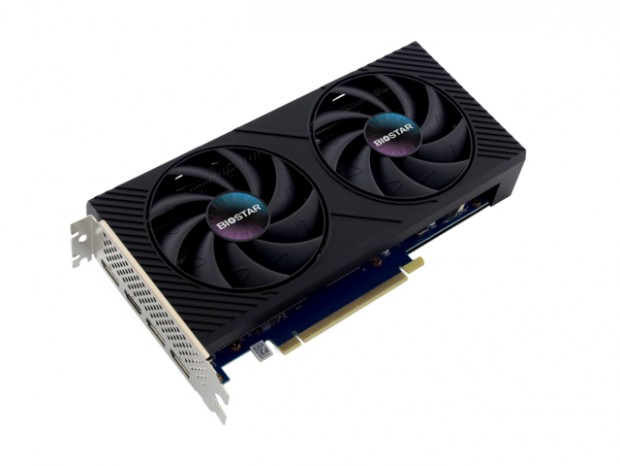 高性能デュアルファンクーラーを搭載したIntel Arc A750グラフィックスカードがBIOSTARから