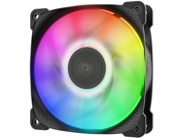 ディンプル加工を施した120mm ARGB LEDファン、Geometric Future「Squama 2501」