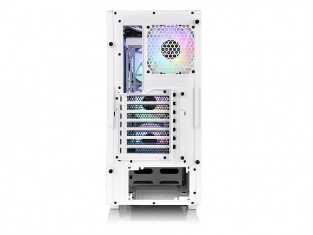 4基のCT120 ARGB Syncファンを搭載する2面強化ガラスミドルタワー、Thermaltake「V350 TG ARGB Snow」