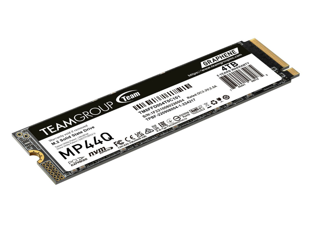 最高7,400MB/sの最新3D QLC NAND採用PCIe 4.0 NVMe M.2 SSD 最高7,400MB/sの最新3D QLC NAND採用PCIe 4.0 NVMe M.2 SSD