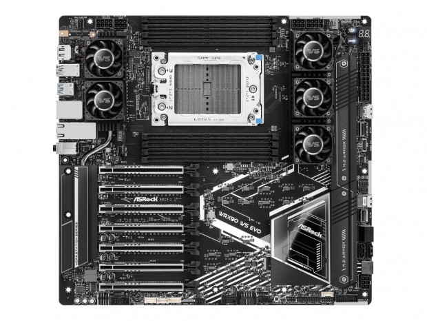 PCIe 5.0(x16)×7本のRyzen TR PRO 7000 WX専用マザーボード、ASRock「WRX90 WS EVO」発売