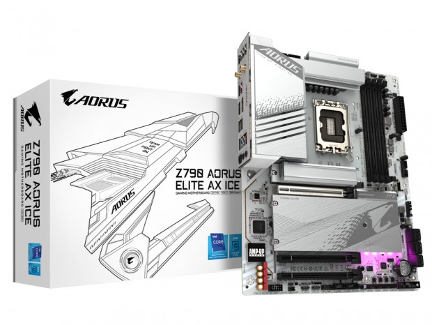 ホワイト色のGIGABYTE「ICE」シリーズからZ790チップ採用ゲーミングマザーボード