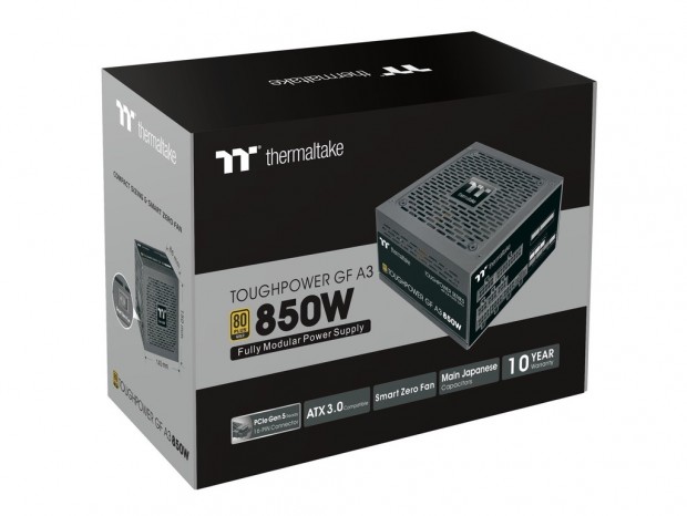 Thermaltake、ATX 3.0/PCIe 5.0対応のGOLD認証電源「TOUGHPOWER GF A3」シリーズ