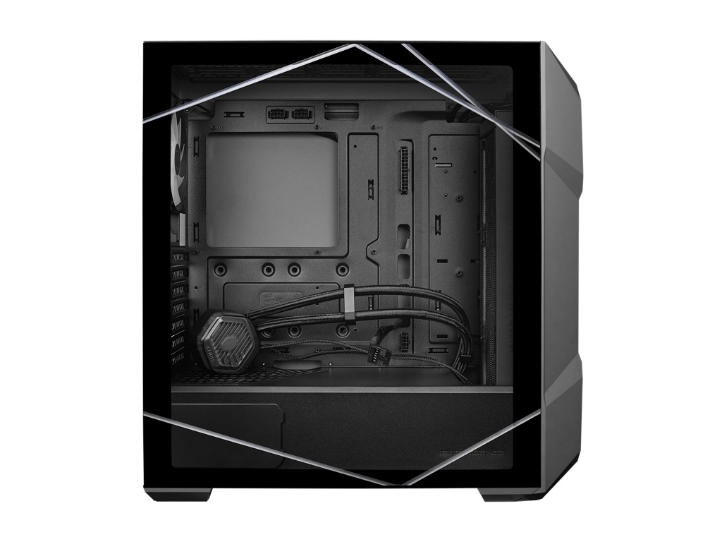 38mm厚の専用AIO水冷と電源ユニットを標準装備するミドルタワー