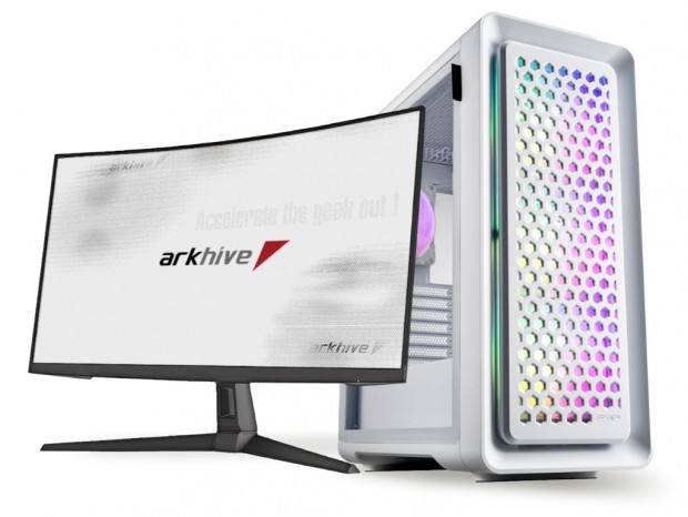 arkhive、FSP製ミドルタワー「CUT593P」ホワイト採用のゲーミングPC計2機種発売