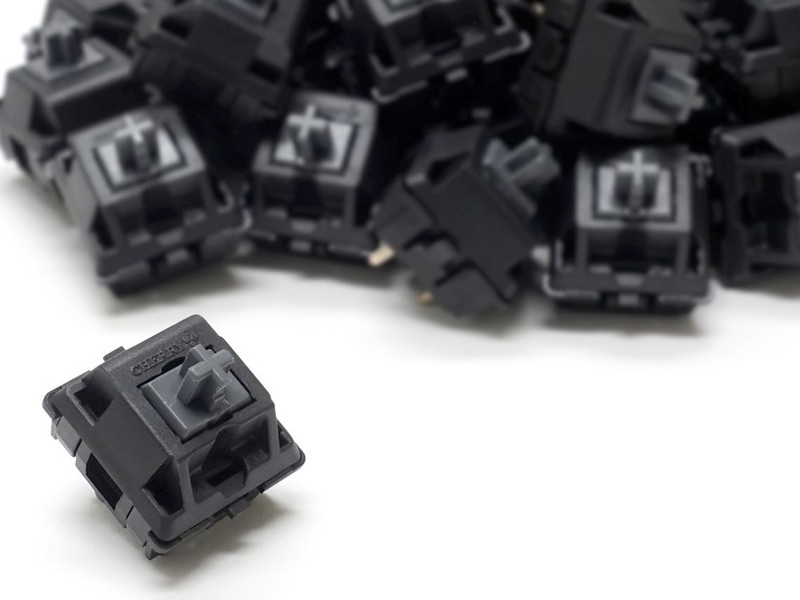 ダイヤテック、静音リニアスイッチ「CHERRY MX2A SILENT BLACK」の50個