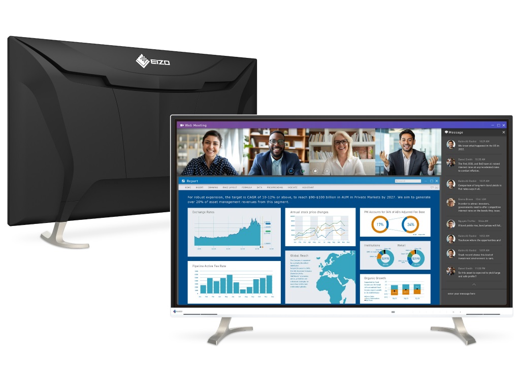 EIZO、FlexScanシリーズ最大サイズの42.5型4K液晶ディスプレイ