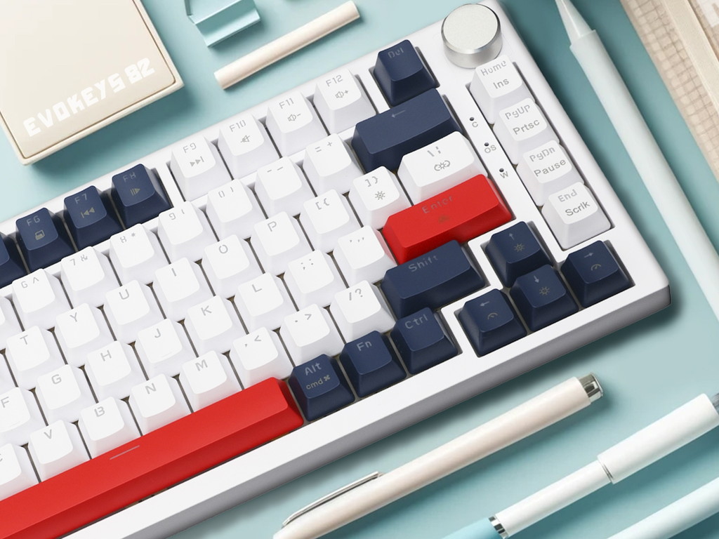 無接点磁気スイッチ＆ラピッドトリガー機能搭載キーボード「EvoKeys 82