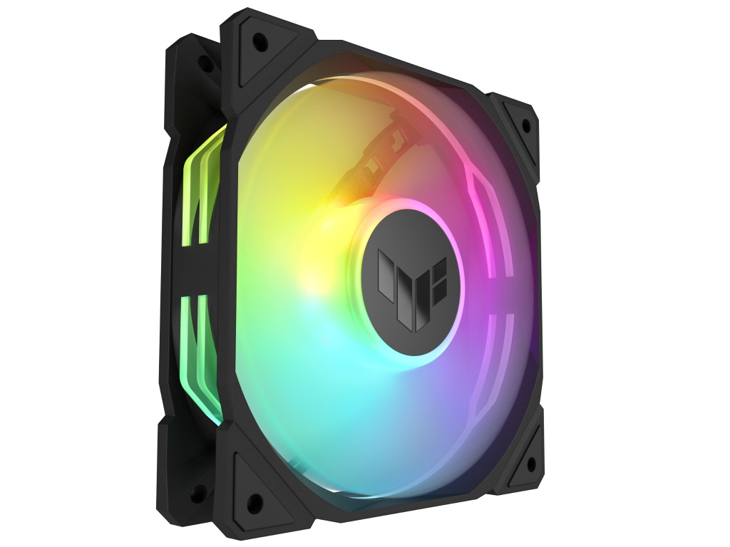 ASUS TUF GAMING TR120 3個セット×2 二層LEDマトリックス設計の120mmケースファン、ASUS「TUF GAMING TR120