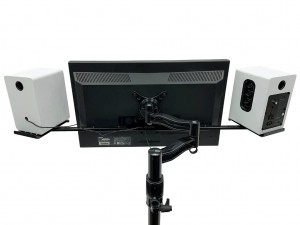 モニターアーム対応スピーカースタンド VESA式