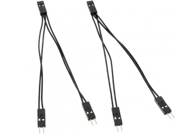 マザーボードの2ピンヘッダを分岐するケーブルがアイネックスから