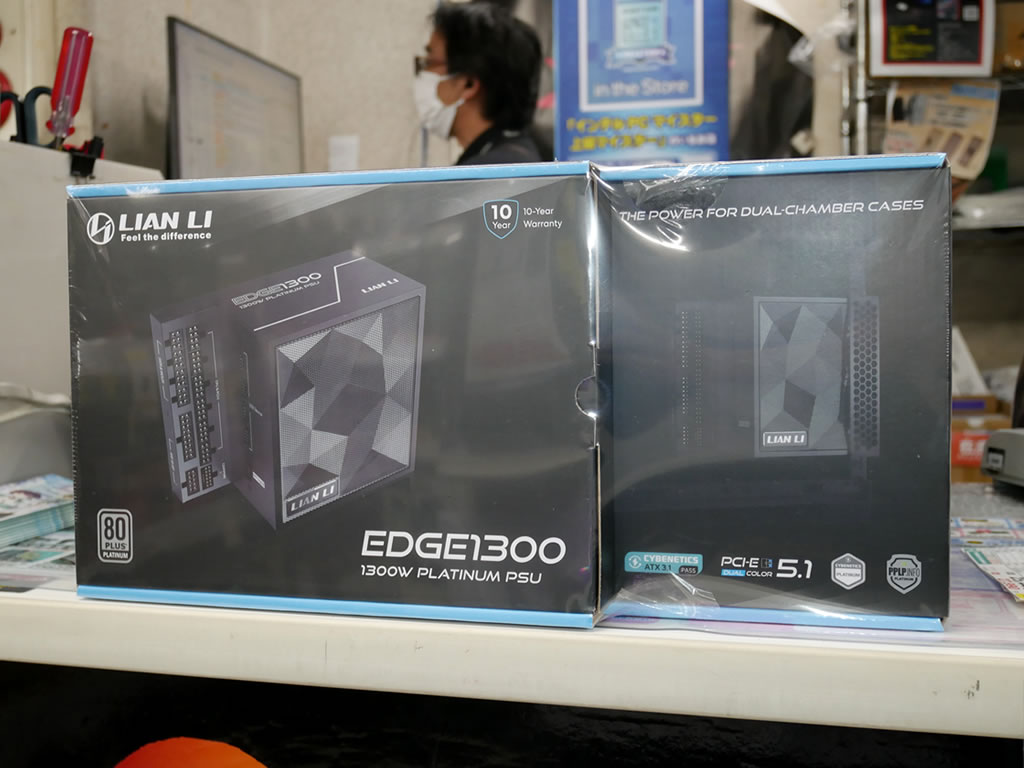 電源ユニット Lian Li LL-EDGE PLATINUM 1300W WT 常識を覆す独自のL字形状が特徴の電源ユニット、Lian Li「EDGE」販売が