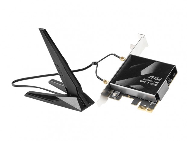 最大転送速度5.8GbpsのWi-Fi 7ワイヤレス拡張カード、MSI「HERALD-BE