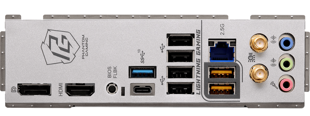 マザーボード B650M PG Riptide WiFi White + 7800x3D backend=imagemagick;version=1;