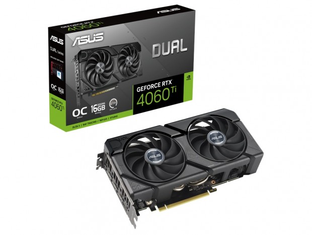 カード長約227mmのコンパクトなGeForce RTX 4060 Ti 16GBグラフィックスカードASUSから