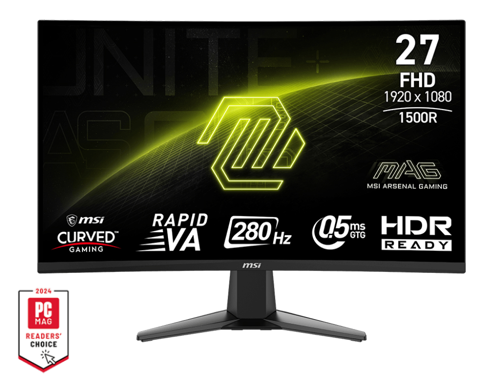 ※値下げしました MSI カーブディスプレイ 本体 今日のお買い得) 280Hz/0.5msの27型湾曲ゲーミング液晶、MSI「MAG
