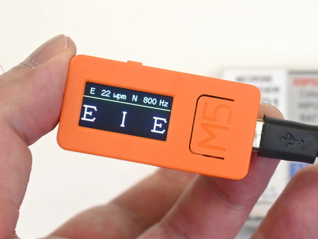 アキバ取材班) モールス信号を解読して画面に表示する解読器「MORSE