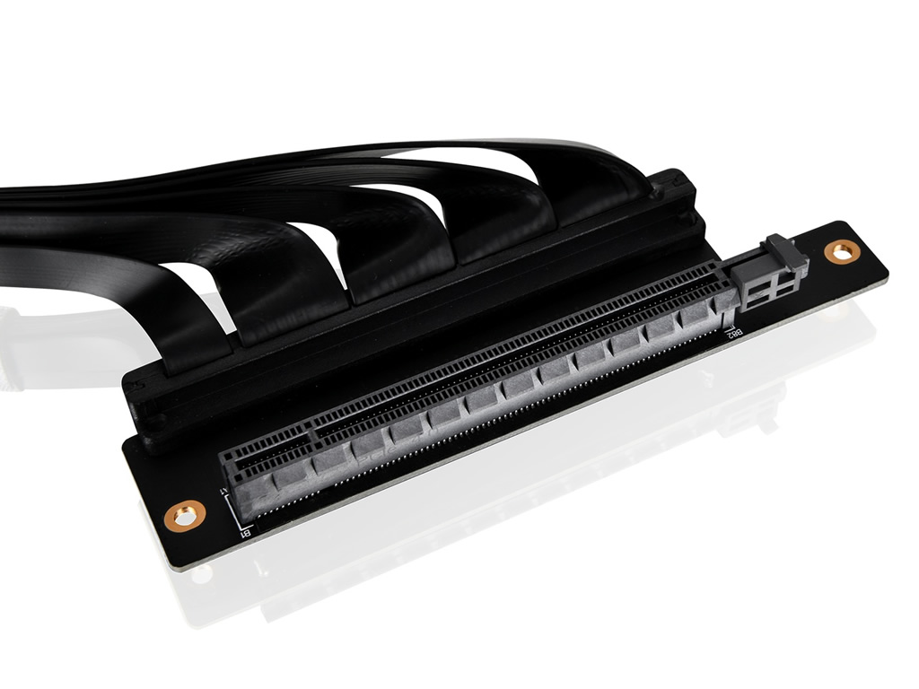 ライザーケーブル 400mmPCI-E 4.0 6点 Thermaltake PCI-E 4.0 Dual 90 Degree Riser Cable 400mm Black