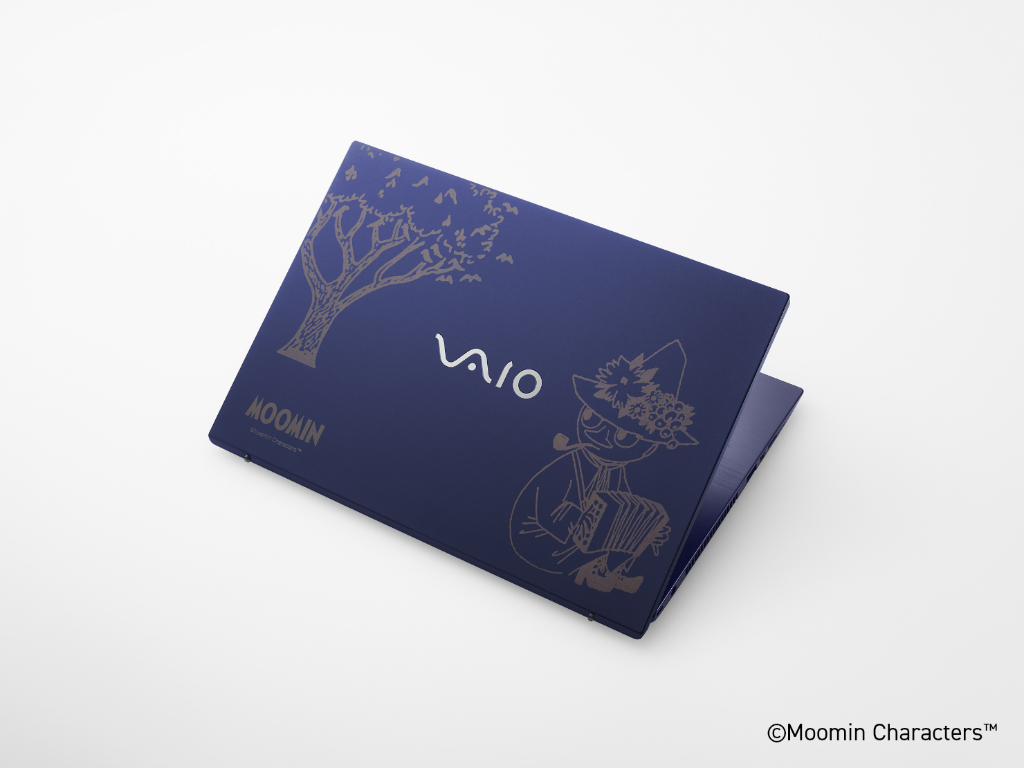 VAIO、ムーミントロール・スナフキン・リトルミイから絵柄を選べる
