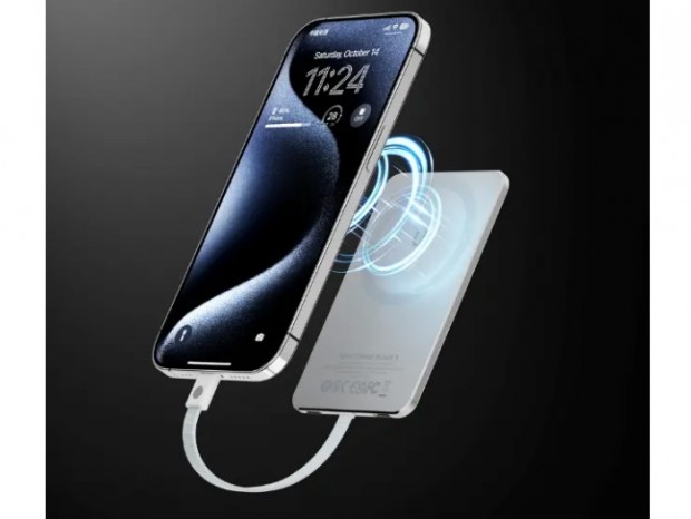 売り切れましたm(__)mスマホモバイルバッテリー♪ 次に来るモノ】厚さわずか4.95mm。カードサイズでスマホに貼り付く超薄