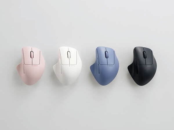 エレコム、手になじむエルゴノミクス形状のワイヤレスマウス「SHELLPHA」シリーズ
