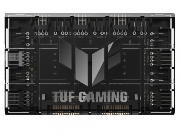 ASUS、最大6台のARGB LEDファンを接続できる「TUF Gaming ARGB PWM Fan Hub」