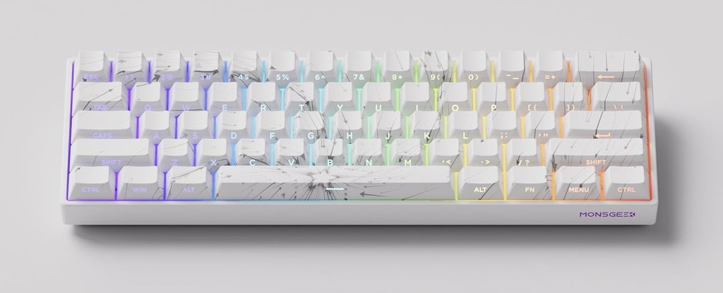 MONSGEEK FUN60 Ultra SP White MONSGEEK FUN60 ホワイト 英語配列