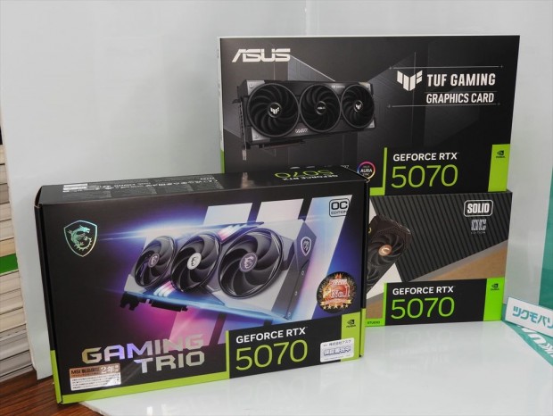 アキバ取材班) GeForce RTX 5070搭載グラフィックスカード入荷