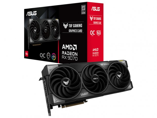 ASUS TUF Gamingシリーズ、Radeon RX 9070 XT/9070搭載カード計2モデル発売