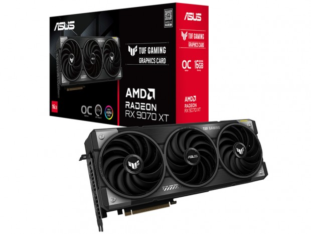 ASUS TUF Gamingシリーズ、Radeon RX 9070 XT/9070搭載カード計2モデル発売