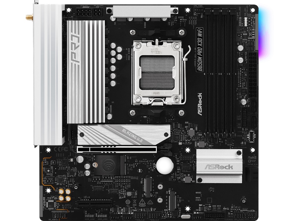 ASRock、PCIe 5.0対応のAMD B650 MicroATXマザーボード「B650M Pro X3D