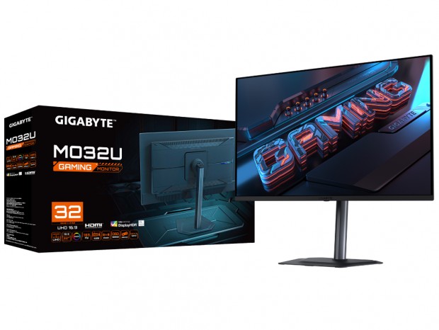 165Hz/0.03ms対応のQD-OLEDパネル採用32型4Kディスプレイ、GIGABYTE「MO32U」など2種