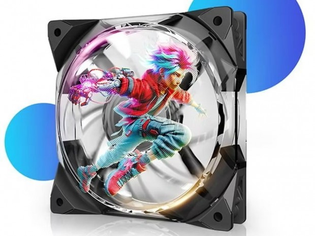 3Dホログラフ映像を表示できる120mmファン、Dynatron「Holo120L」