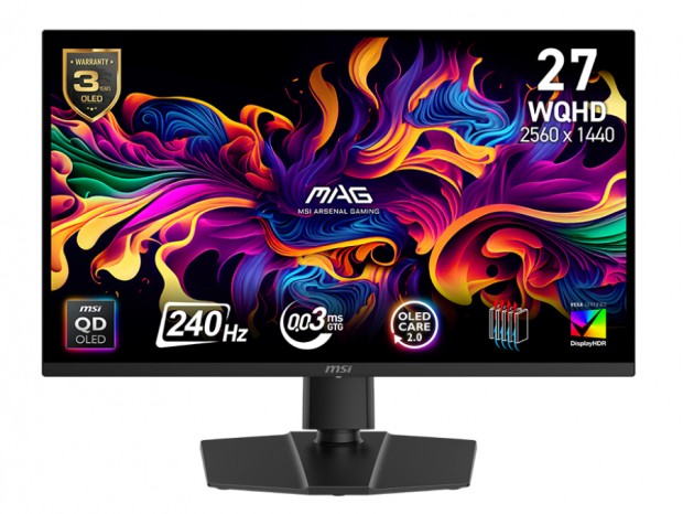 今日のお買い得) QD-OLED採用の27型WQHDディスプレイ、MSI「MAG 271QP