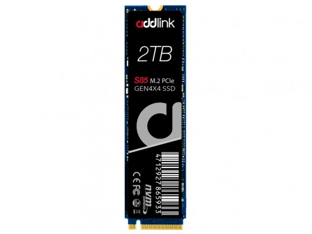 addlink、HMB対応のエントリーPCIe 4.0 NVMe M.2 SSD「S85
