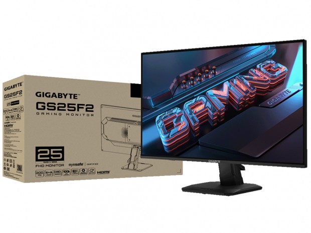 税込約2万円の200Hz/1ms対応24.5型フルHDゲーミング液晶「GIGABYTE GS25F2」発売