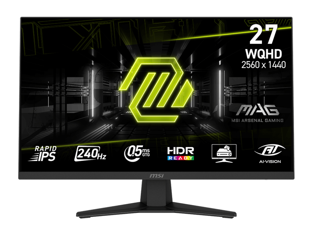 メシダ 応答速度0.5msのRAPID IPS採用27型WQHDゲーミング液晶、MSI「MAG 274QF