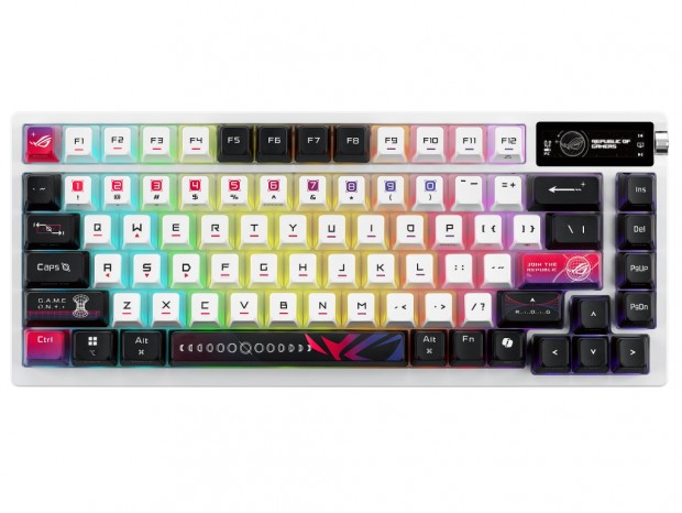 3面半透明キーキャップと新型スイッチ採用の75％ゲーミングキーボード