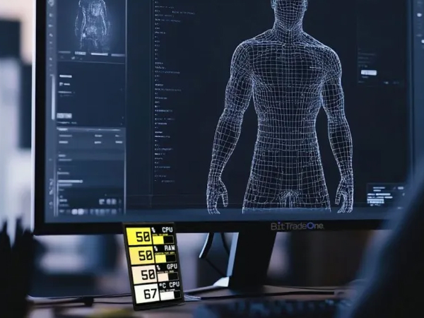 ビット・トレード・ワン、PCのステータスをリアルタイムに確認できる3.5型ディスプレイ