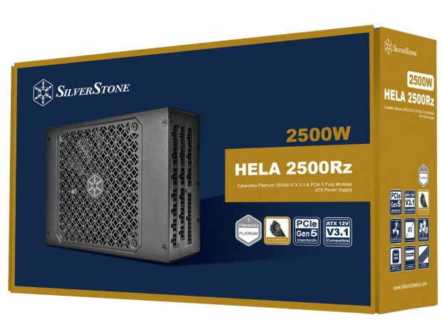12V-2×6コネクタを4基搭載する2,500W電源ユニット、SilverStone「HELA