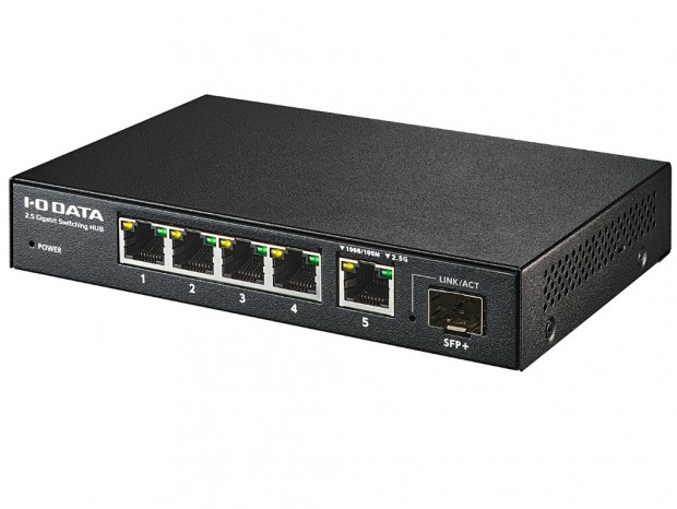 1万円台前半からの10G対応SFP+搭載2.5ギガビットハブがアイ・オー・データから